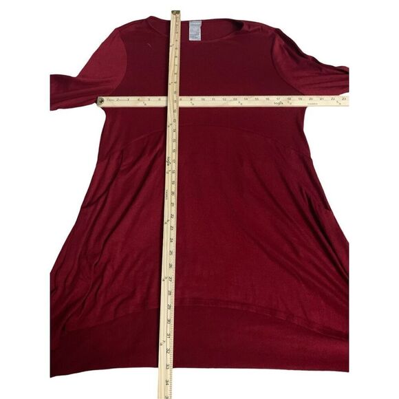 Beautiful RED CHICO’S knit LONG tunic BUTTON SLEEVES Tunic DESIGN CHICOS SIZE 1 - Picture 7 of 7